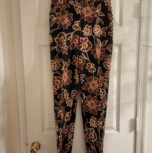 Zara floral print pants